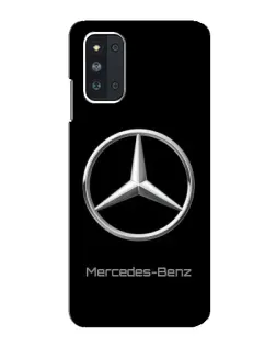 Чехол для Samsung Galaxy F52 5G (E526) с картинкой «Mercedes Silver Logo»