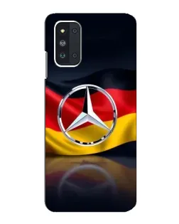 Чехол для Samsung Galaxy F52 5G (E526) с картинкой «Mercedes — флаг Германии»