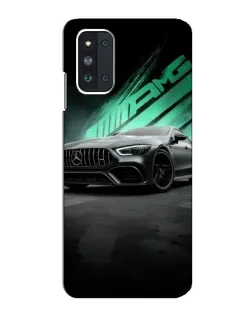 Чехол для Samsung Galaxy F52 5G (E526) с картинкой «Темный Mercedes AMG»
