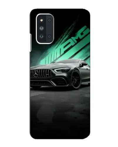 Чехол для Samsung Galaxy F52 5G (E526) с картинкой «Темный Mercedes AMG»