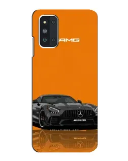 Чехол для Samsung Galaxy F52 5G (E526) с картинкой «Оранжевый Mercedes AMG»