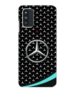 Чехол для Samsung Galaxy F52 5G (E526) с картинкой «Mercedes — бирюзовый акцент»