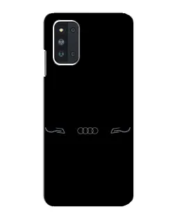 Чехол для Samsung Galaxy F52 5G (E526) с картинкой «Audi — световой подпись»