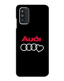 Чехол для Samsung Galaxy F52 5G (E526) с картинкой «Логотип Audi Heart»