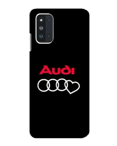 Чехол для Samsung Galaxy F52 5G (E526) с картинкой «Логотип Audi Heart»
