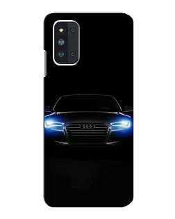 Чехол для Samsung Galaxy F52 5G (E526) с картинкой «Audi в неоне»