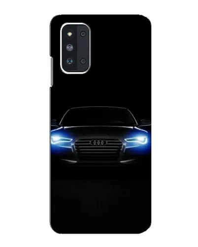 Чехол для Samsung Galaxy F52 5G (E526) с картинкой «Audi в неоне»