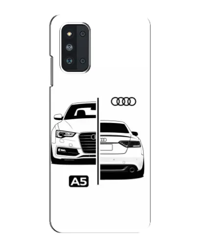 Чехол для Samsung Galaxy F52 5G (E526) с картинкой «Audi — контрастный дизайн»