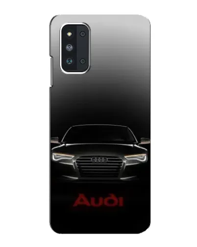 Чехол для Samsung Galaxy F52 5G (E526) с картинкой «Audi — градиентный контур»