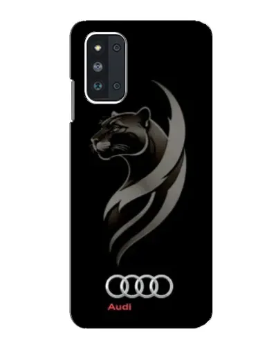 Чехол для Samsung Galaxy F52 5G (E526) с картинкой «Графика — пантера и Audi»