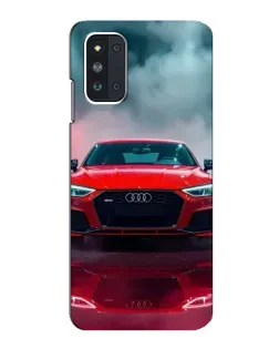 Чехол для Samsung Galaxy F52 5G (E526) с картинкой «Audi RS — красный стиль»