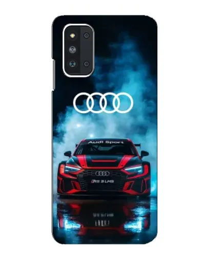 Чехол для Samsung Galaxy F52 5G (E526) с картинкой «Audi Sport — неон»