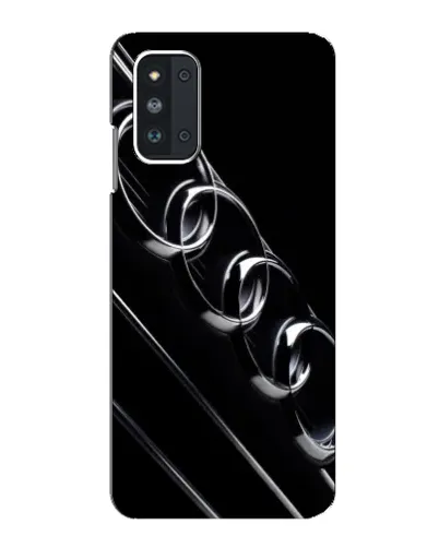 Чехол для Samsung Galaxy F52 5G (E526) с картинкой «Audi — абстрактные кольца»