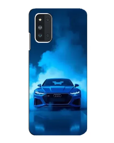 Чехол для Samsung Galaxy F52 5G (E526) с картинкой «Audi — голубая энергия»