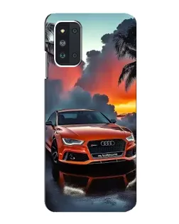 Чехол для Samsung Galaxy F52 5G (E526) с картинкой «Audi — закат»