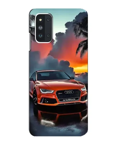 Чехол для Samsung Galaxy F52 5G (E526) с картинкой «Audi — закат»