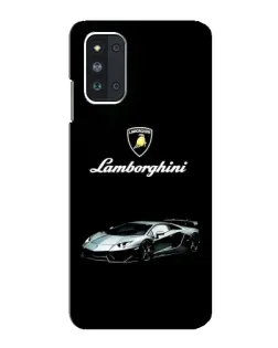 Чехол для Samsung Galaxy F52 5G (E526) с картинкой «Логотип Lamborghini классика»