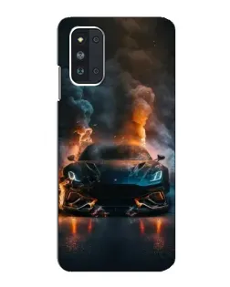 Чехол для Samsung Galaxy F52 5G (E526) с картинкой «Lamborghini дымная эстетика»