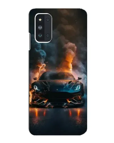 Чехол для Samsung Galaxy F52 5G (E526) с картинкой «Lamborghini дымная эстетика»