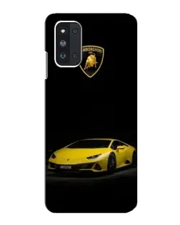 Чехол для Samsung Galaxy F52 5G (E526) с картинкой «Lamborghini желтый акцент»