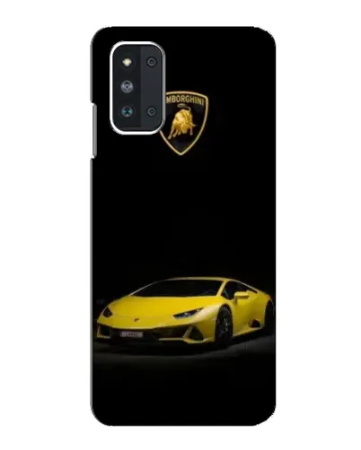 Чехол для Samsung Galaxy F52 5G (E526) с картинкой «Lamborghini желтый акцент»