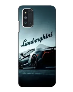 Чехол для Samsung Galaxy F52 5G (E526) с картинкой «Классическая надпись Lamborghini»