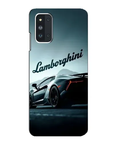 Чехол для Samsung Galaxy F52 5G (E526) с картинкой «Классическая надпись Lamborghini»