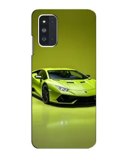 Чехол для Samsung Galaxy F52 5G (E526) с картинкой «Салатовый Lamborghini Huracan»