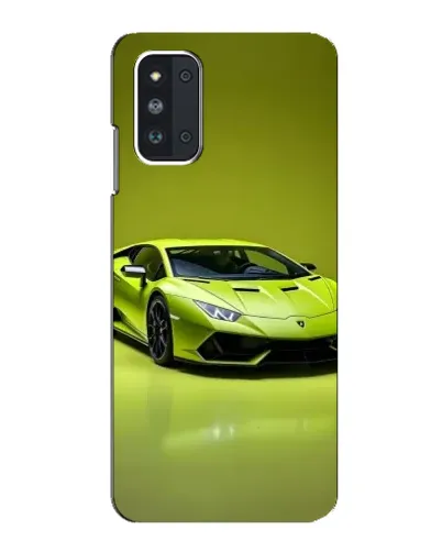 Чехол для Samsung Galaxy F52 5G (E526) с картинкой «Салатовый Lamborghini Huracan»