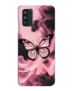 Чехол для Samsung Galaxy F52 5G (E526) с картинкой «Бабочка в дыму»