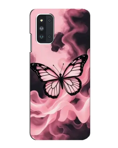 Чехол для Samsung Galaxy F52 5G (E526) с картинкой «Бабочка в дыму»