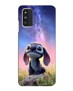 Чехол для Samsung Galaxy F52 5G (E526) с картинкой «Стич на рассвете»