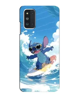 Чехол для Samsung Galaxy F52 5G (E526) с картинкой «Стич на волне»
