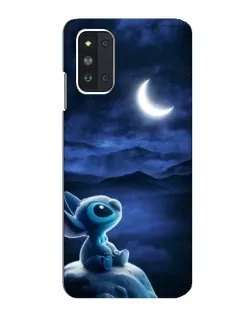 Чехол для Samsung Galaxy F52 5G (E526) с картинкой «Лунная ночь Стича»