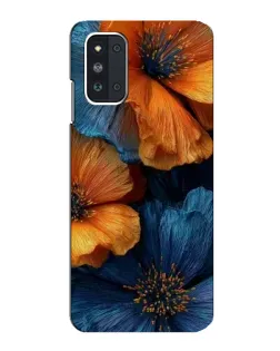 Чехол для Samsung Galaxy F52 5G (E526) с картинкой «Яркая сине-оранжевая флора» Чехол для Samsung Galaxy F52 5G (E526) с картинкой «Яркая сине-оранжевая флора»