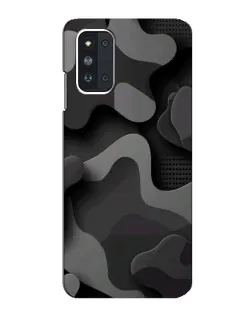 Чехол для Samsung Galaxy F52 5G (E526) с картинкой «Темный абстрактный камуфляж»