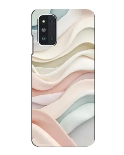 Чехол для Samsung Galaxy F52 5G (E526) с картинкой «Пастельные нежные волны»