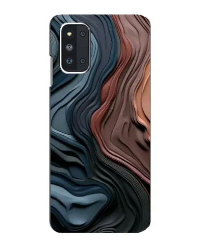 Чехол для Samsung Galaxy F52 5G (E526) с картинкой «Цветные волны каньона»