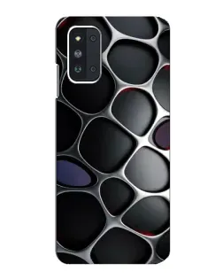 Чехол для Samsung Galaxy F52 5G (E526) с картинкой «Объемная темная решетка»