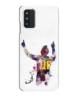 Чохол для Samsung Galaxy F52 5G (E526) з картинкою «Акварельний Мессі Барселона»