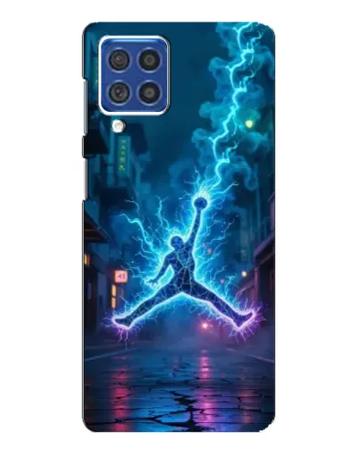 Чехол для Samsung Galaxy F62 с картинкой «Jordan Gold Jumpman»