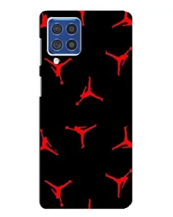Чехол для Samsung Galaxy F62 с картинкой «Jordan Red Pattern»
