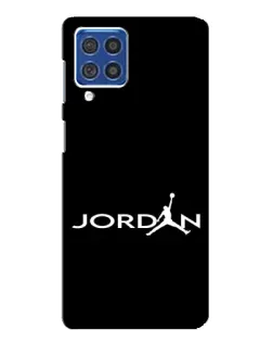 Чехол для Samsung Galaxy F62 с картинкой «Jordan White Logo»