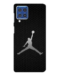 Чехол для Samsung Galaxy F62 с картинкой «Jordan Dark Carbon»