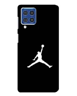 Чехол для Samsung Galaxy F62 с картинкой «Jordan Silhouette»
