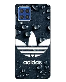 Чехол для Samsung Galaxy F62 с картинкой «Adidas Trefoil Blue»