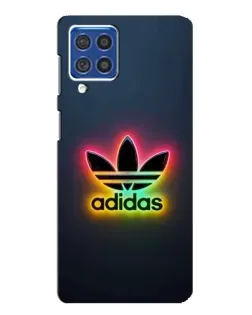 Чехол для Samsung Galaxy F62 с картинкой «Неоновый Adidas»