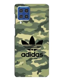 Чехол для Samsung Galaxy F62 с картинкой «Милитари стиль Adidas»