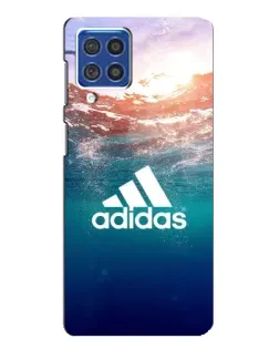 Чехол для Samsung Galaxy F62 с картинкой «Океанская глубина адидас»