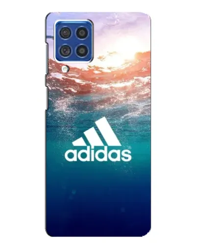 Чехол для Samsung Galaxy F62 с картинкой «Океанская глубина адидас» Чехол для Samsung Galaxy F62 с картинкой «Океанская глубина адидас»